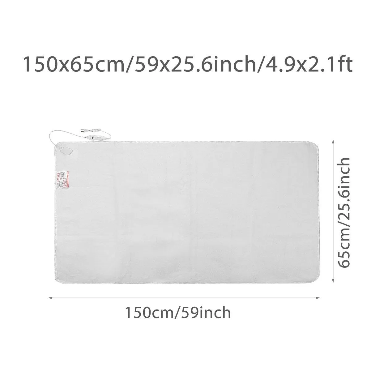 110V Electric Heated Flannel Blanket 3 Gears Winter Cover Heater For Single/Double Person