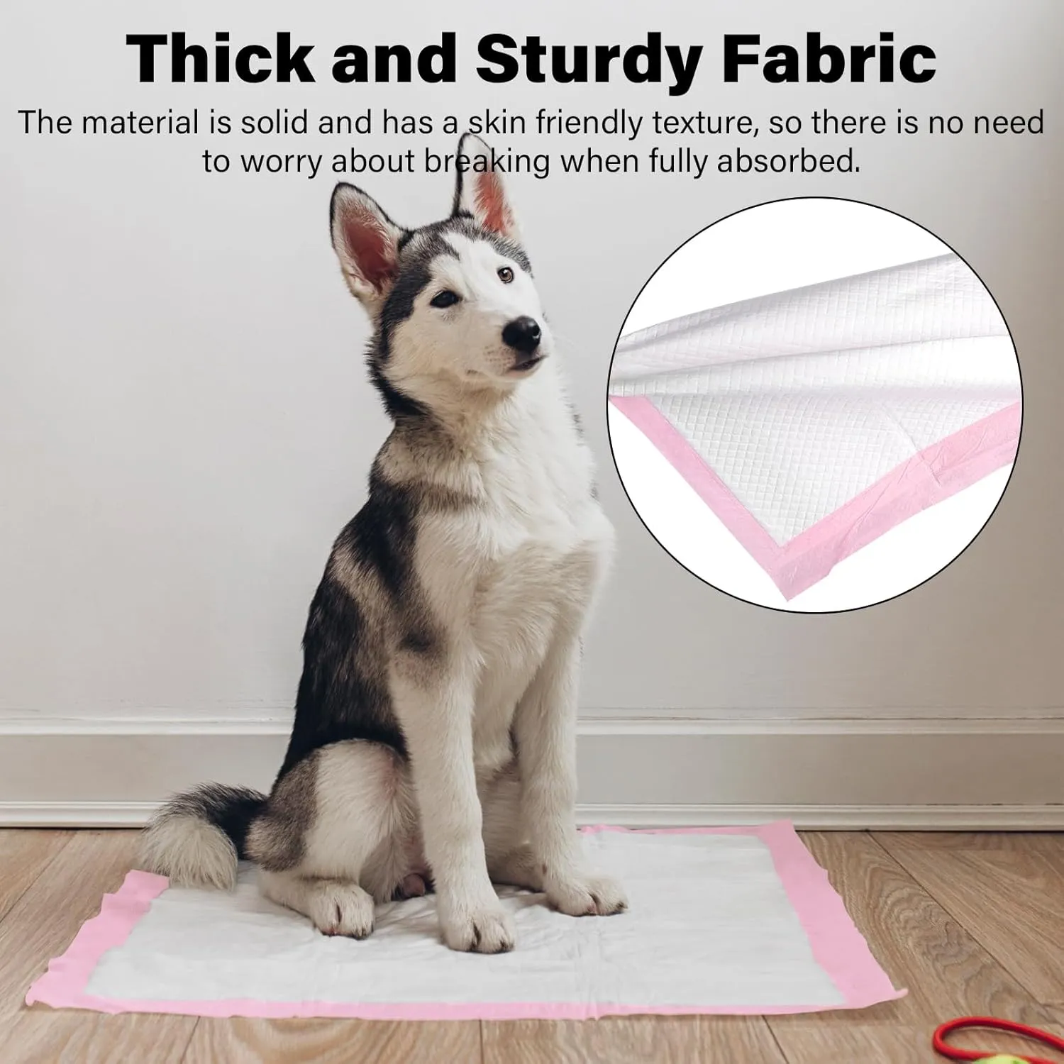 17" x 13" Pet Pads for Dogs Pee Training, Disposable Underpads with Super Absorbent and Ultra Leak Proof for Puppy Cat Potty Control, Quick Dry Design for Incontinence -Pink(25 Count)
