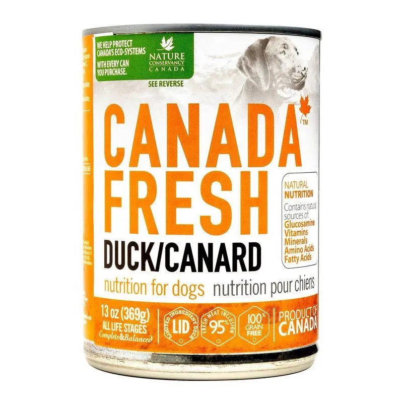 25% OFF: Canada Fresh Duck Grain-Free Canned Dog Food 369g