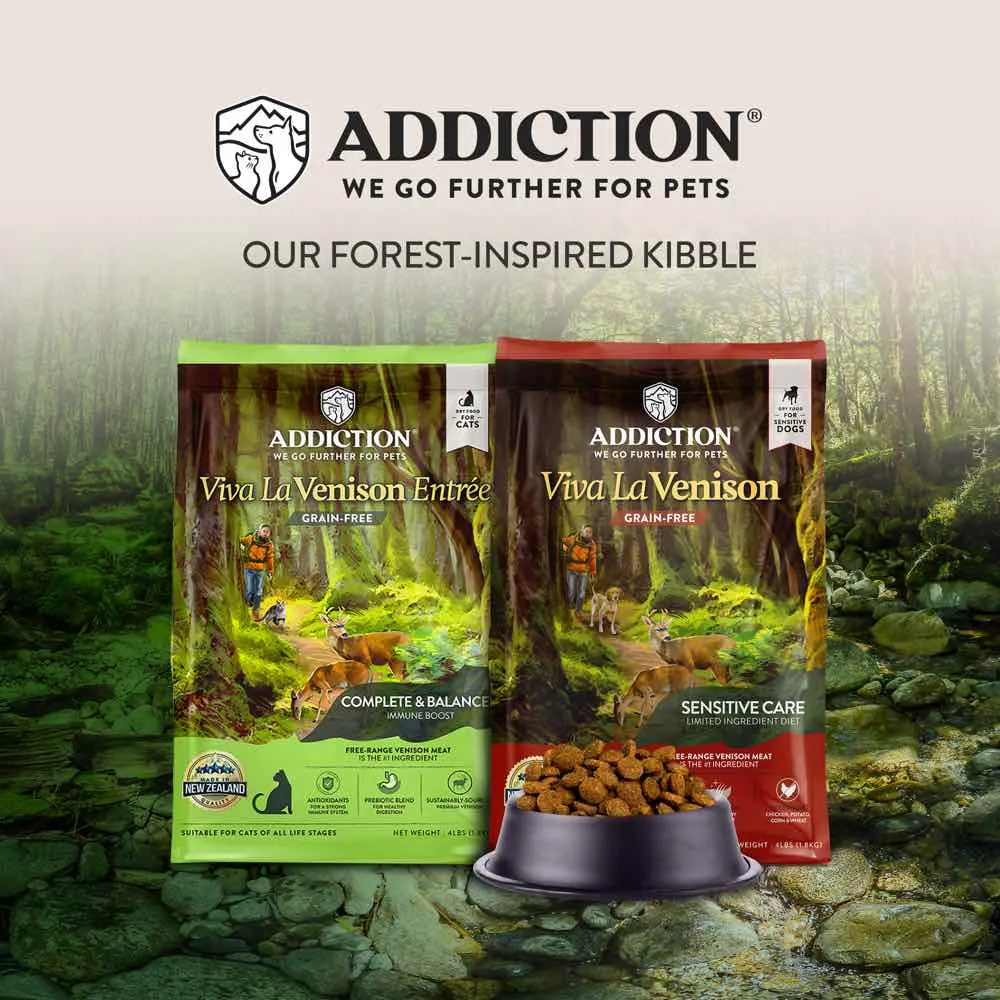 25% OFF (Exp Dec24): Addiction Viva La Venison Grain-Free Dry Cat Food