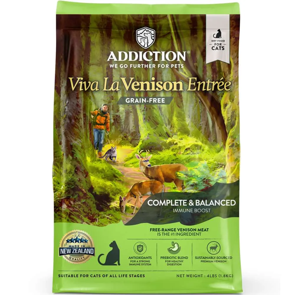 25% OFF (Exp Dec24): Addiction Viva La Venison Grain-Free Dry Cat Food