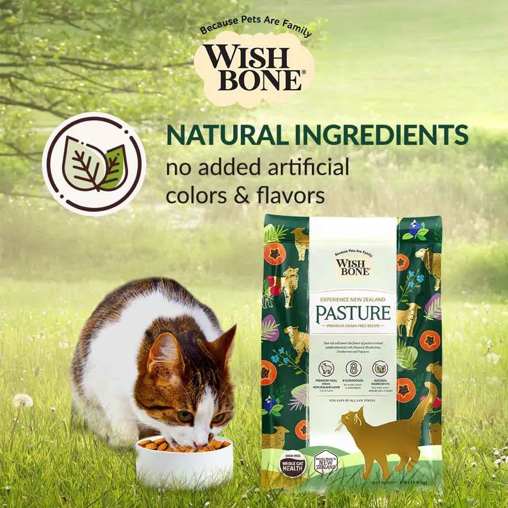 25% OFF: Wishbone Pasture Lamb & Chicken Grain-Free Dry Cat Food 4lb