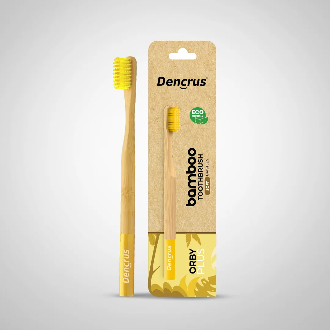 Bamboo Toothbrush ORBY PLUS for Adults | Biodegradable, Soft Bristles & Ergonomic Design