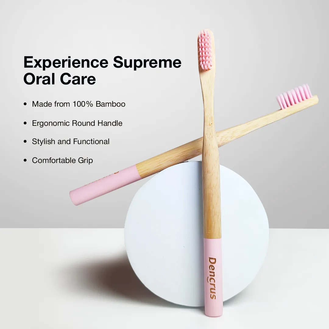 Bamboo Toothbrush ORBY PLUS for Adults | Biodegradable, Soft Bristles & Ergonomic Design