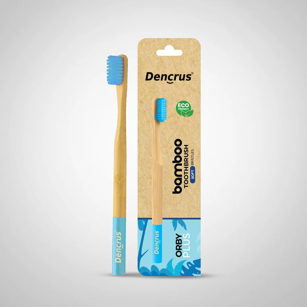 Bamboo Toothbrush ORBY PLUS for Adults | Biodegradable, Soft Bristles & Ergonomic Design