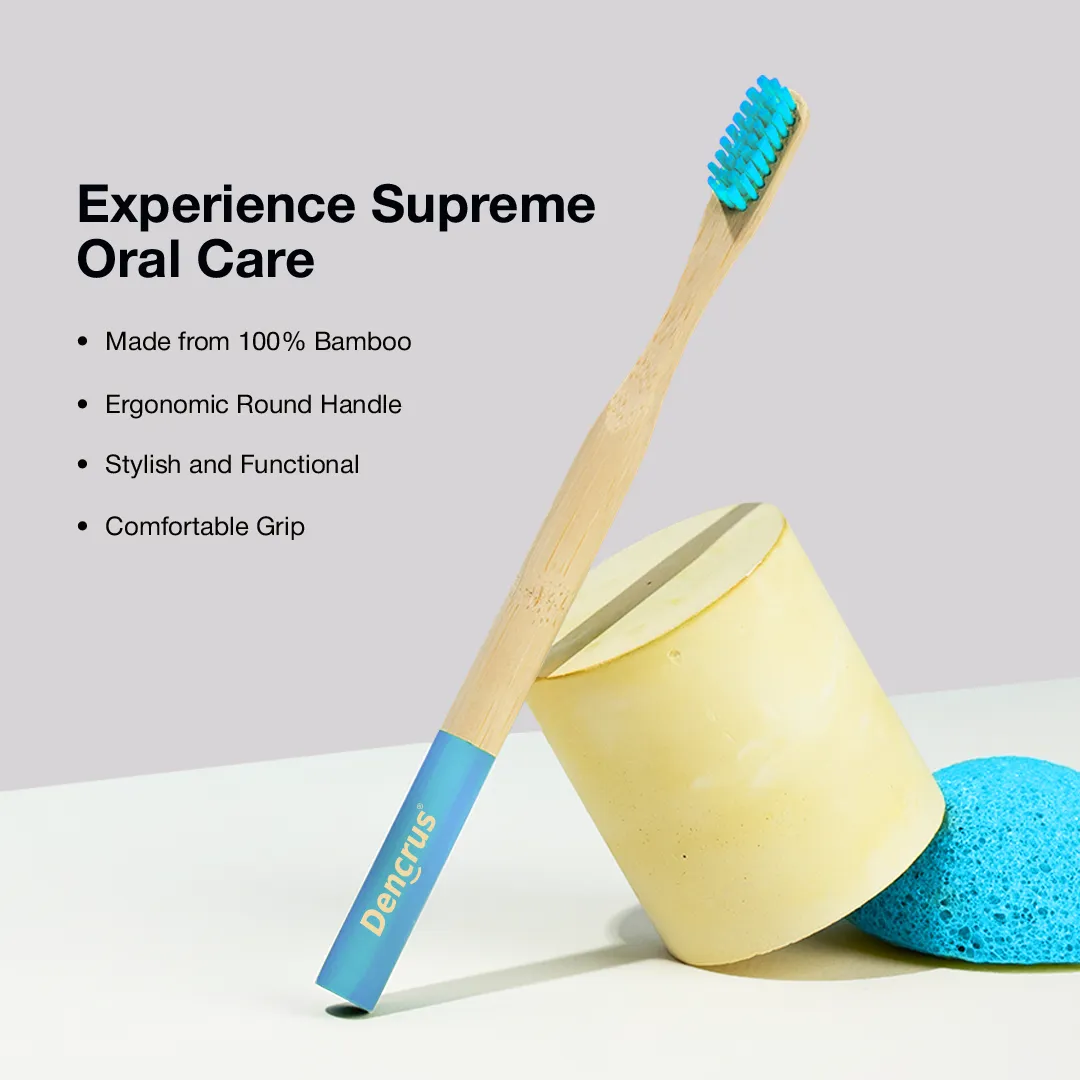 Bamboo Toothbrush ORBY PLUS for Adults | Biodegradable, Soft Bristles & Ergonomic Design