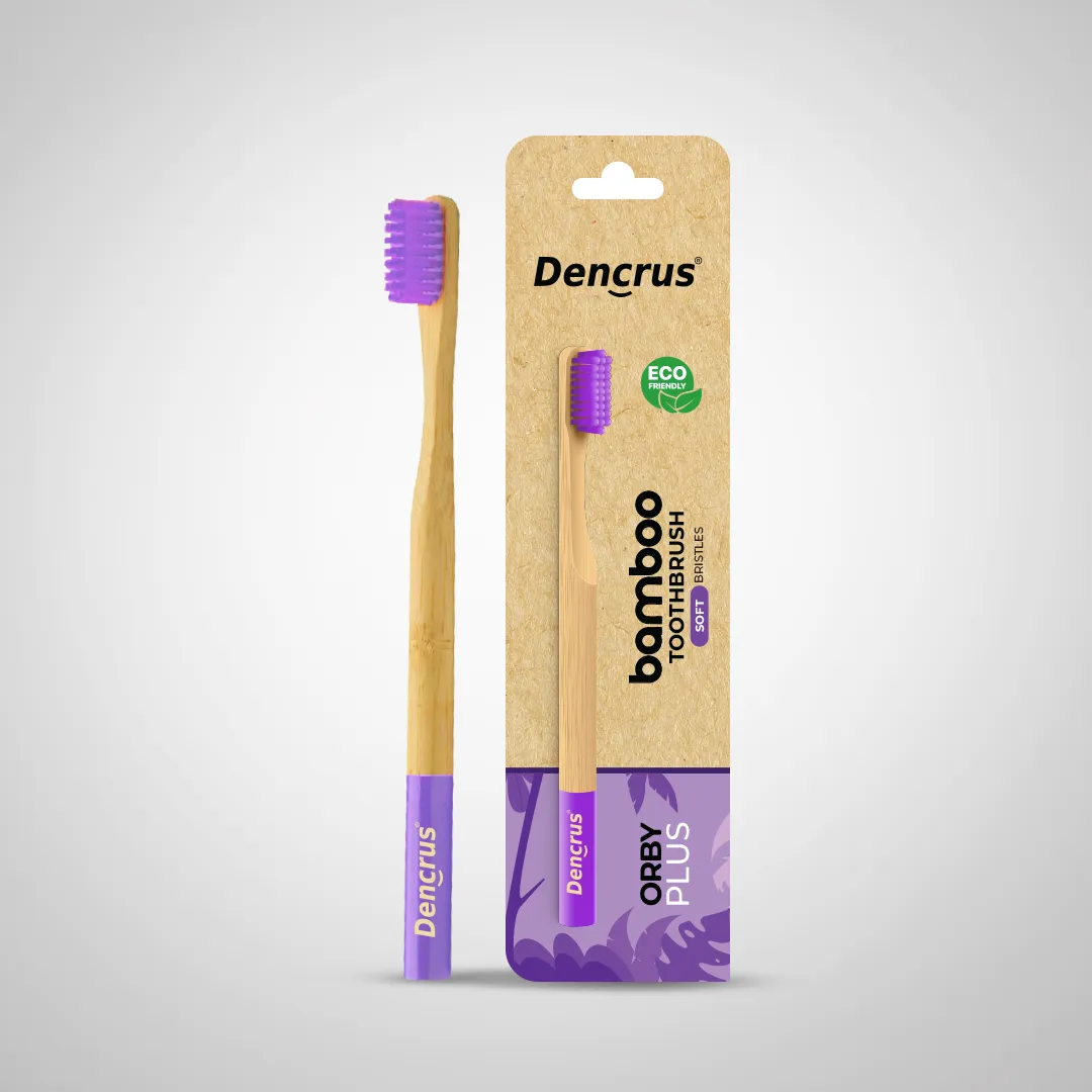 Bamboo Toothbrush ORBY PLUS for Adults | Biodegradable, Soft Bristles & Ergonomic Design