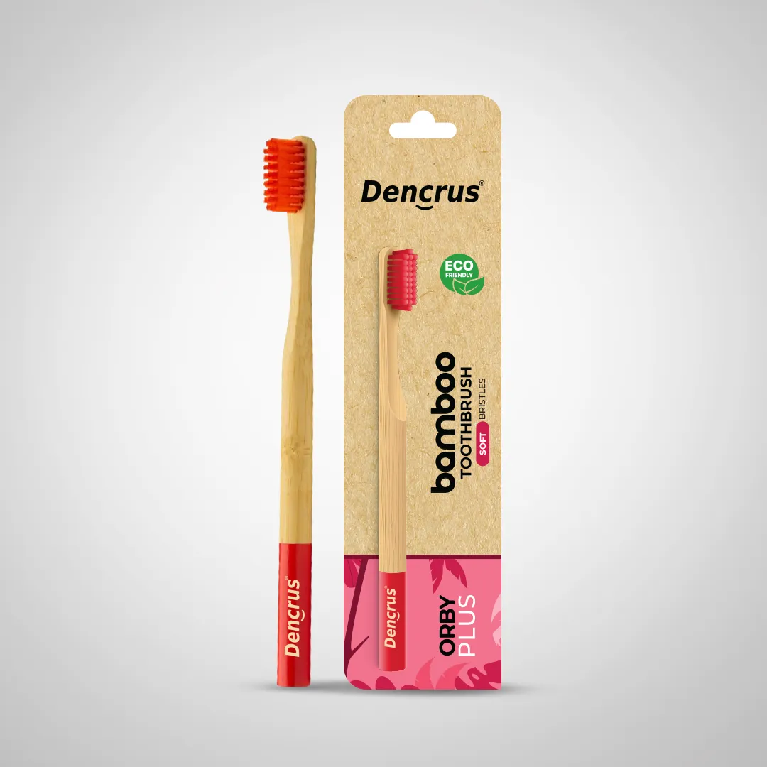 Bamboo Toothbrush ORBY PLUS for Adults | Biodegradable, Soft Bristles & Ergonomic Design
