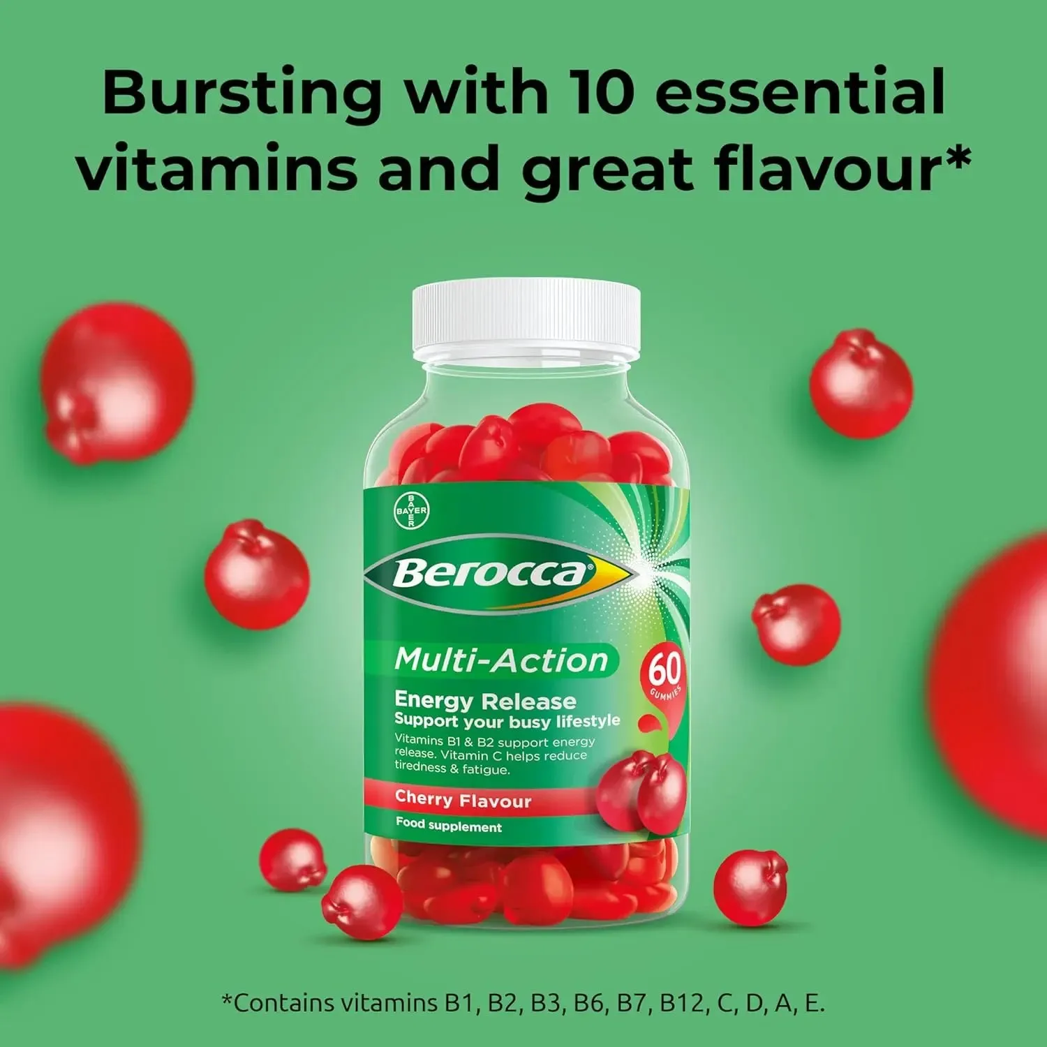 Berocca Multi Action Vitamin Gummies 60s
