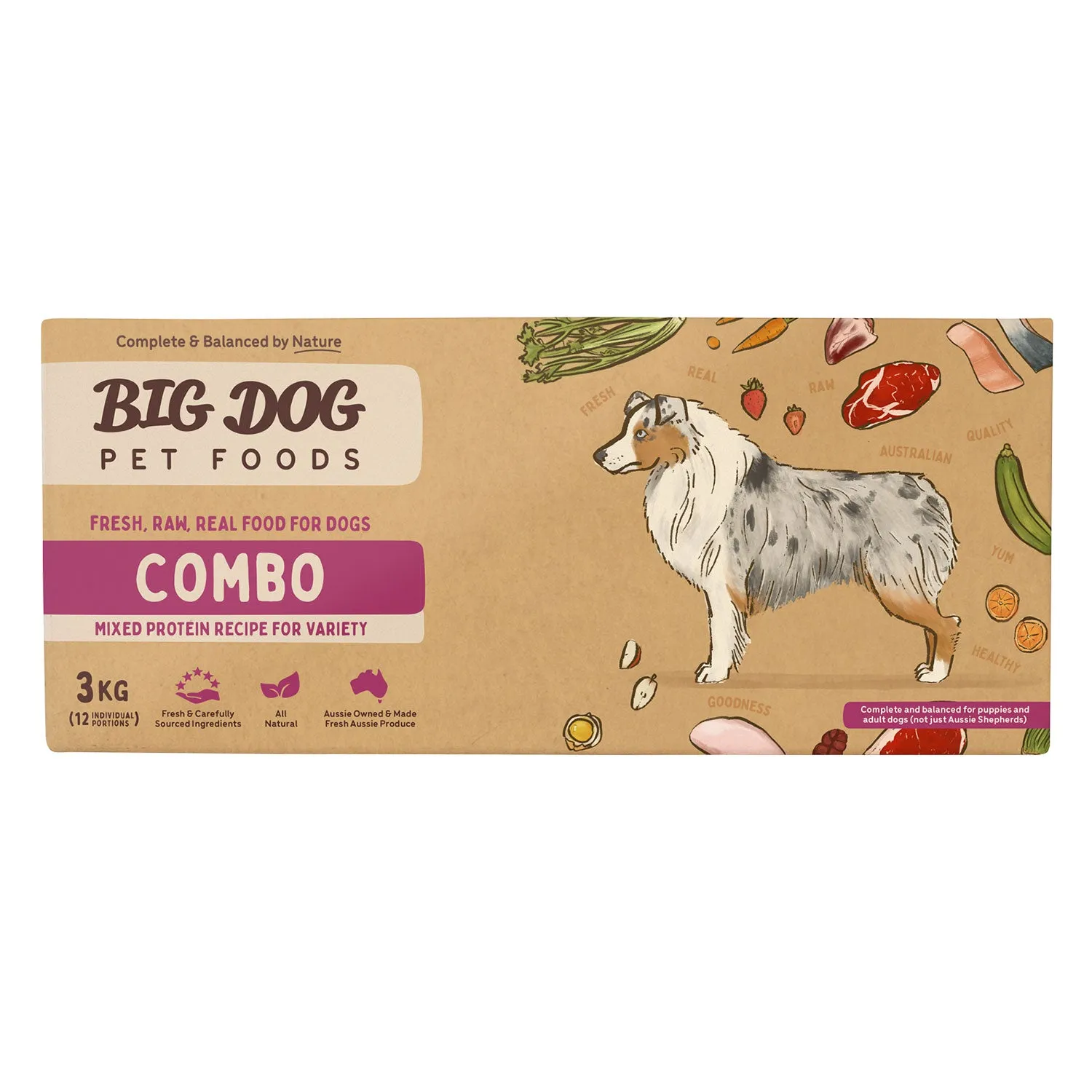 Big Dog Combo Raw Dog Food 3kg