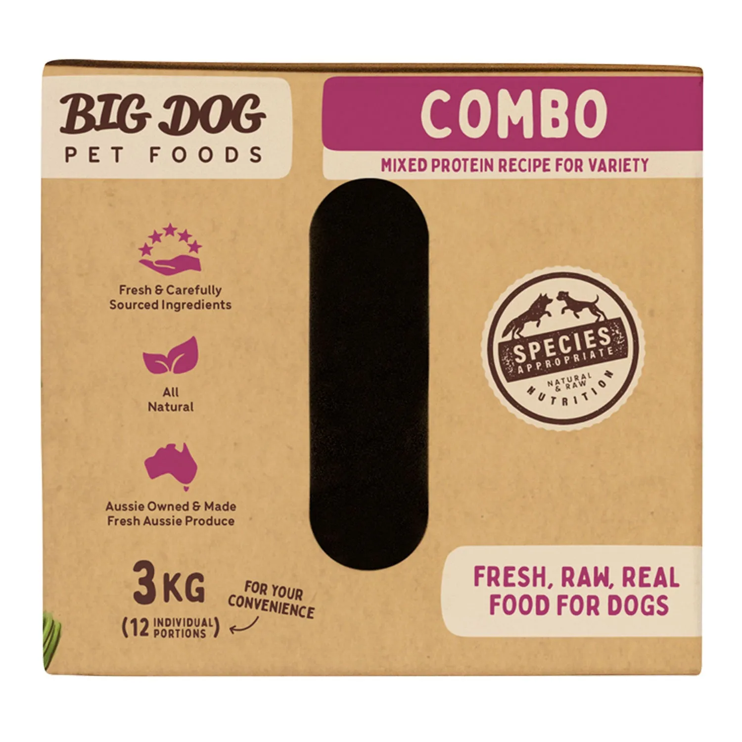 Big Dog Combo Raw Dog Food 3kg