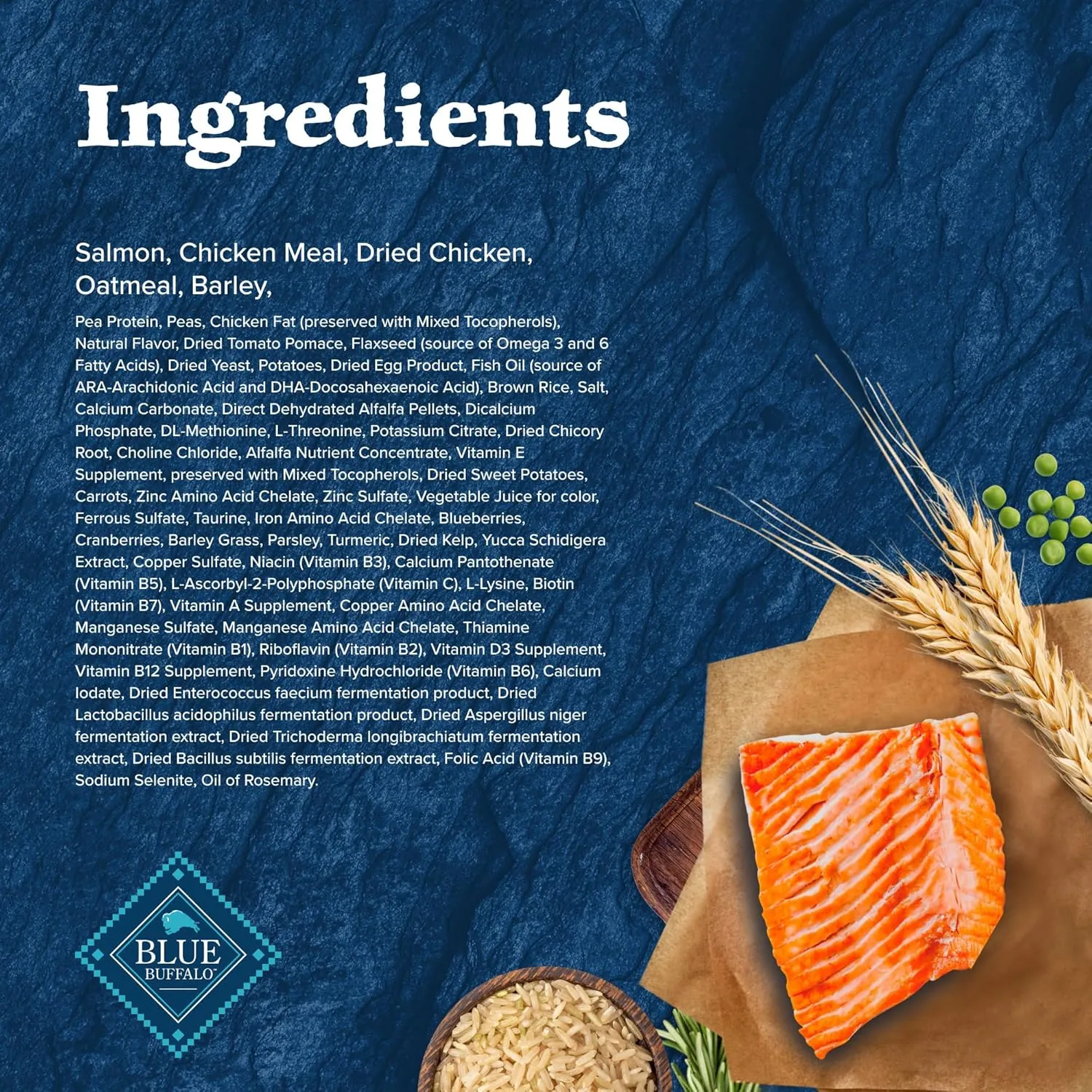 Blue Buffalo Wilderness High-Protein Natural Dry Food for Puppies, Salmon Recipe, 13-lb. Bag