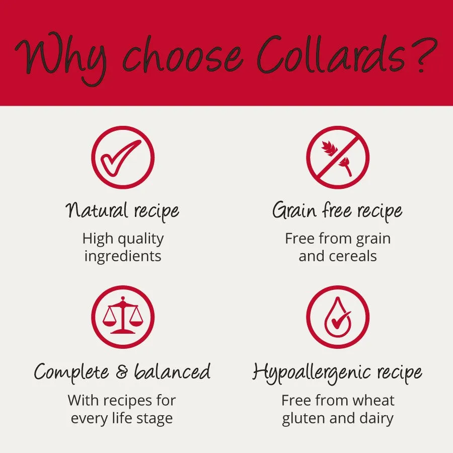 Collards Grain Free Hypoallergenic Older/Overweight Chicken and Potato Dry Dog Food - 2kg