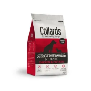 Collards Grain Free Hypoallergenic Older/Overweight Chicken and Potato Dry Dog Food - 2kg