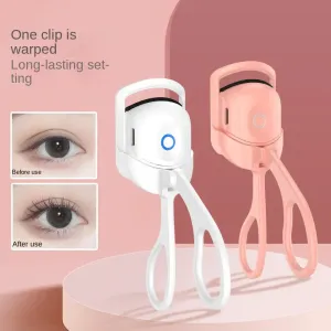 Curls with a portable electric heated comb eyelash curler Heated eyelash