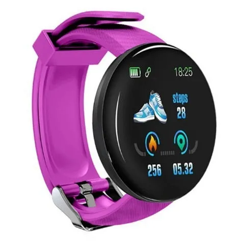 D18 Smart Watch Heart Rate Blood Pressure Fitness Tracker Men Women Smart Wristband Waterproof Sport Smartwatch For Android Ios