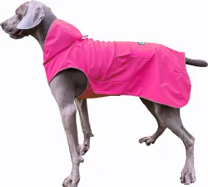 Dog Raincoat Waterproof Reflective Jacket  Lightweight Hooded Poncho with Adjustable Belly Strap & Leash Hole  Rain Slicker Coat for 2XSmall-5XLarge Dogs  Easy to Wear(Pink, X-Small)