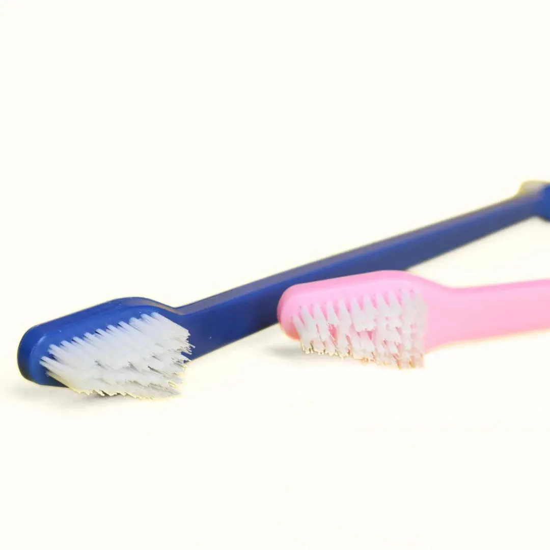 Dog Toothbrush Extra Large & Long Double Sided for Small & Large Teeth - Set of 2