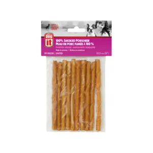 Dogit Smoked Porkhide Twist - Small - 12.5 cm (5) - 10 pack