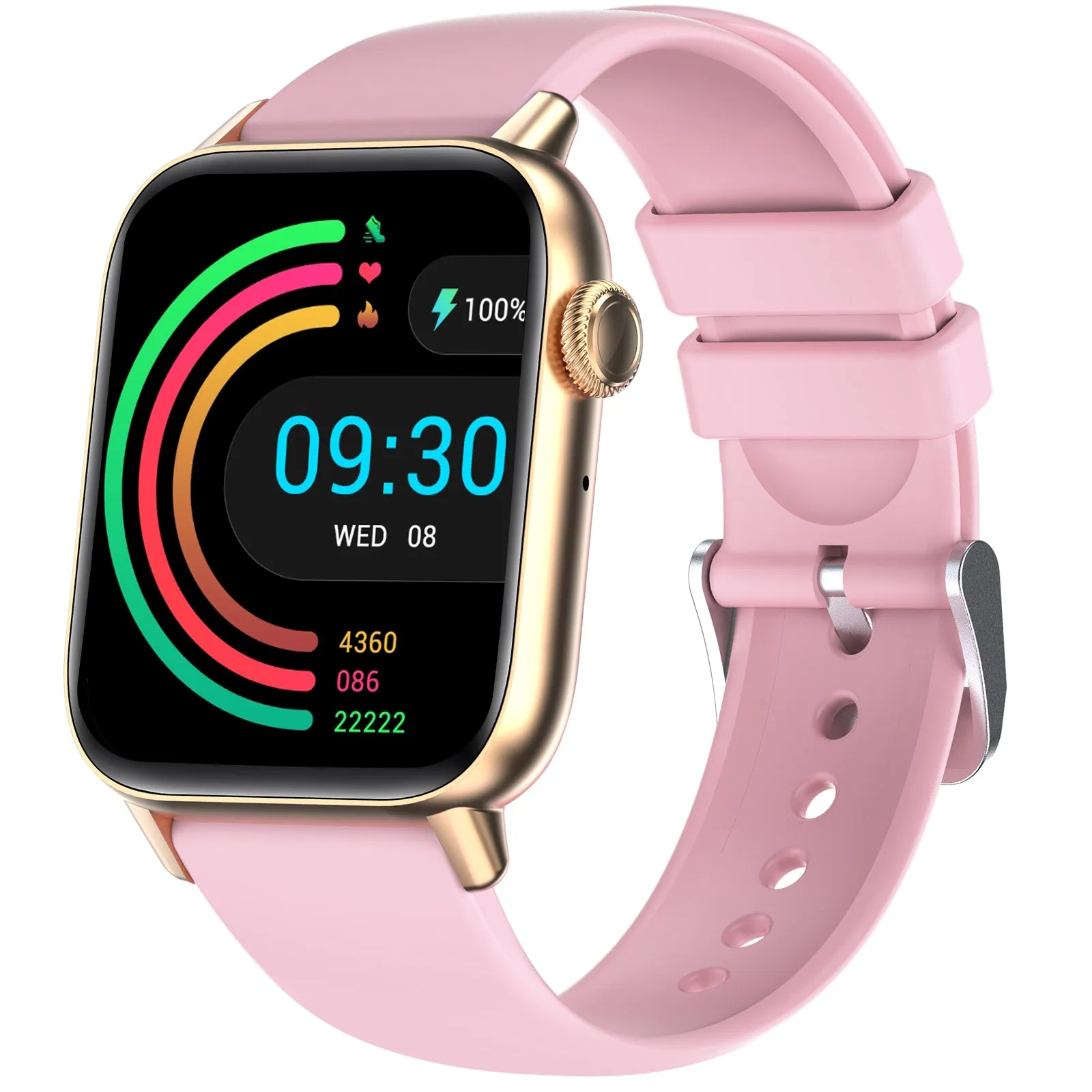 EIGIIS Smart Watch (Make/Answer Call), Fitness Watch with Heart Rate Blood Pressure Sleep Monitor, 1.83" Touch Screen Smartwatch for Women Men, Waterproof Activity Tracker Compatible with iPhone & Android