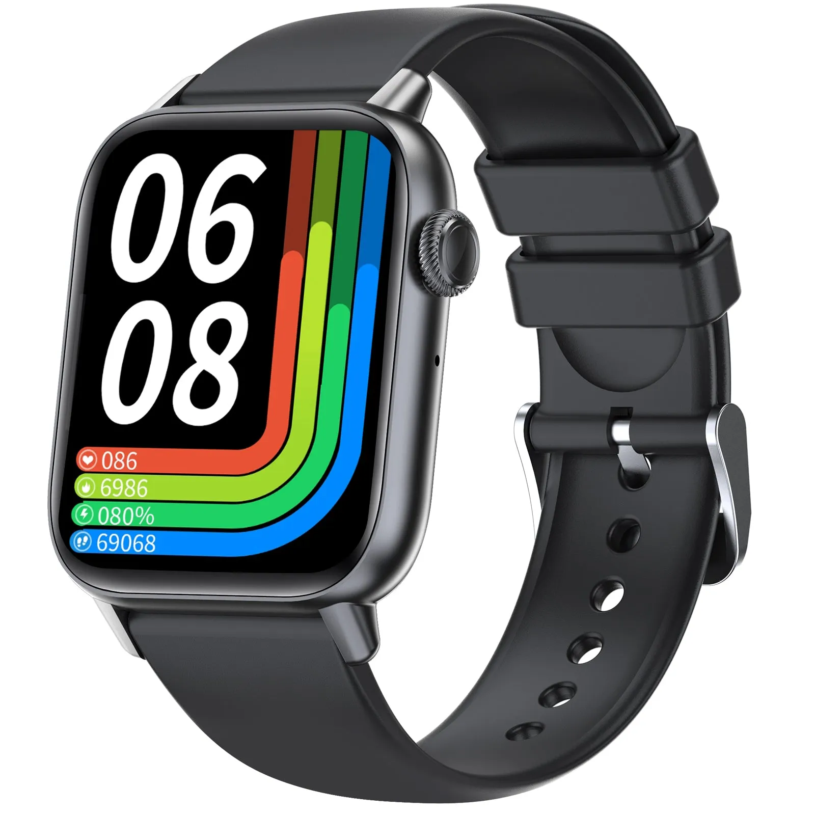 EIGIIS Smart Watch (Make/Answer Call), Fitness Watch with Heart Rate Blood Pressure Sleep Monitor, 1.83" Touch Screen Smartwatch for Women Men, Waterproof Activity Tracker Compatible with iPhone & Android