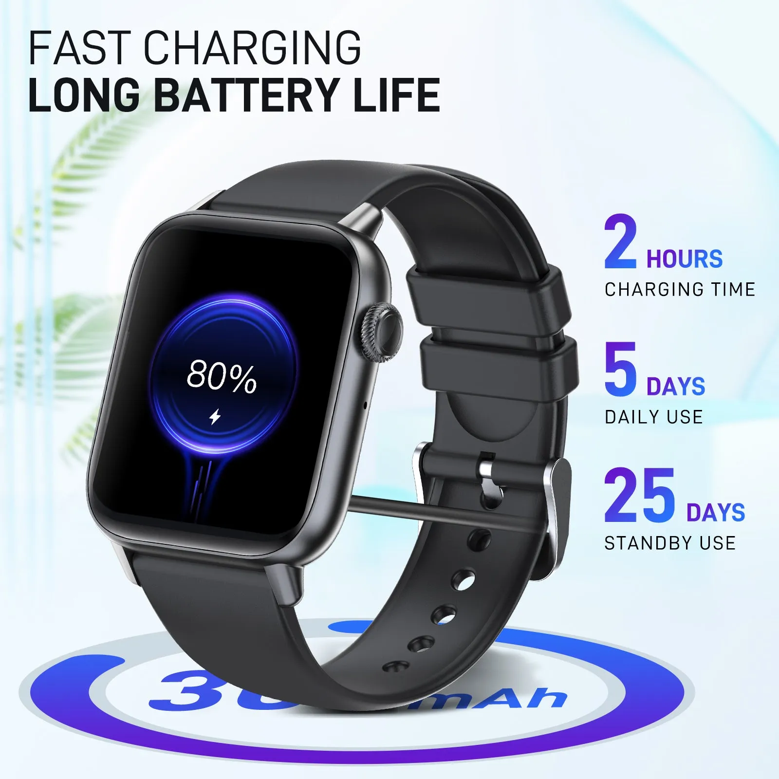 EIGIIS Smart Watch (Make/Answer Call), Fitness Watch with Heart Rate Blood Pressure Sleep Monitor, 1.83" Touch Screen Smartwatch for Women Men, Waterproof Activity Tracker Compatible with iPhone & Android