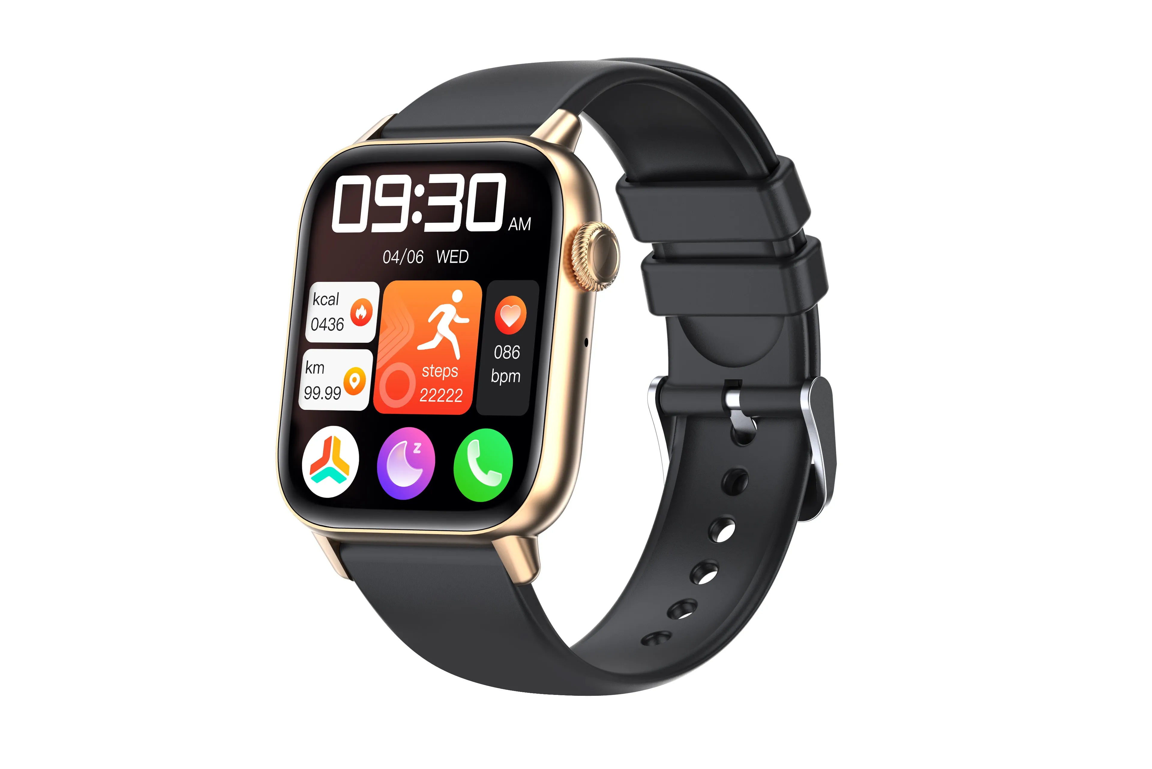 EIGIIS Smart Watch (Make/Answer Call), Fitness Watch with Heart Rate Blood Pressure Sleep Monitor, 1.83" Touch Screen Smartwatch for Women Men, Waterproof Activity Tracker Compatible with iPhone & Android