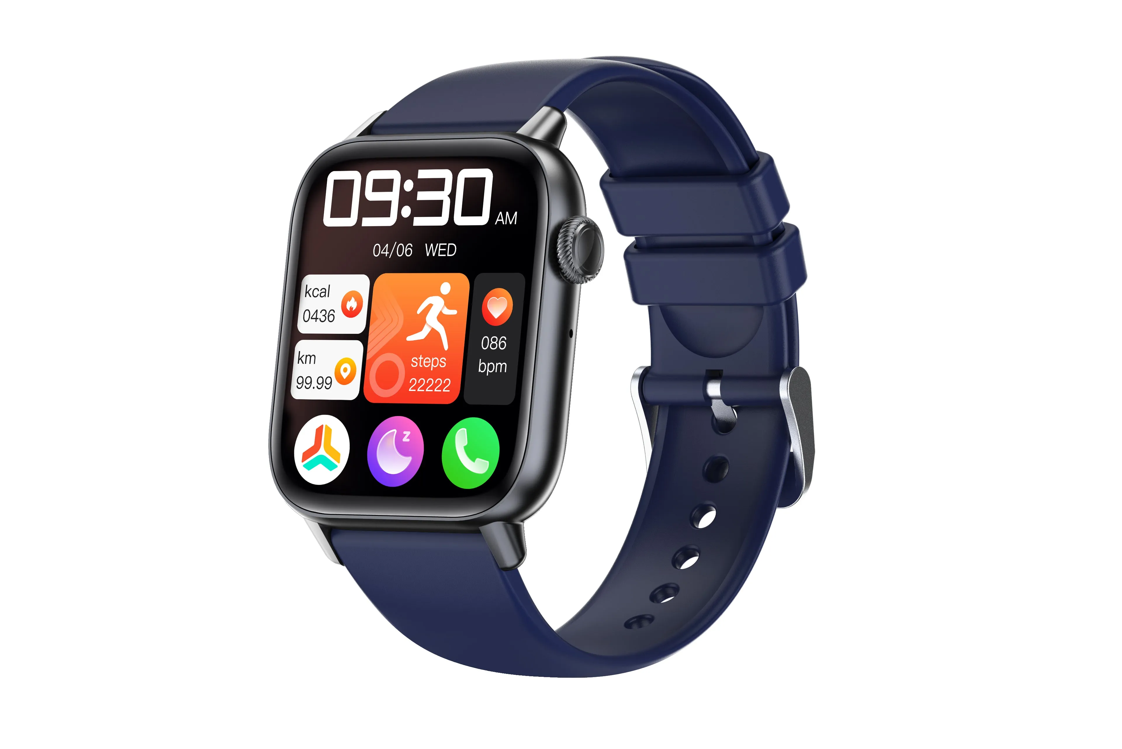 EIGIIS Smart Watch (Make/Answer Call), Fitness Watch with Heart Rate Blood Pressure Sleep Monitor, 1.83" Touch Screen Smartwatch for Women Men, Waterproof Activity Tracker Compatible with iPhone & Android