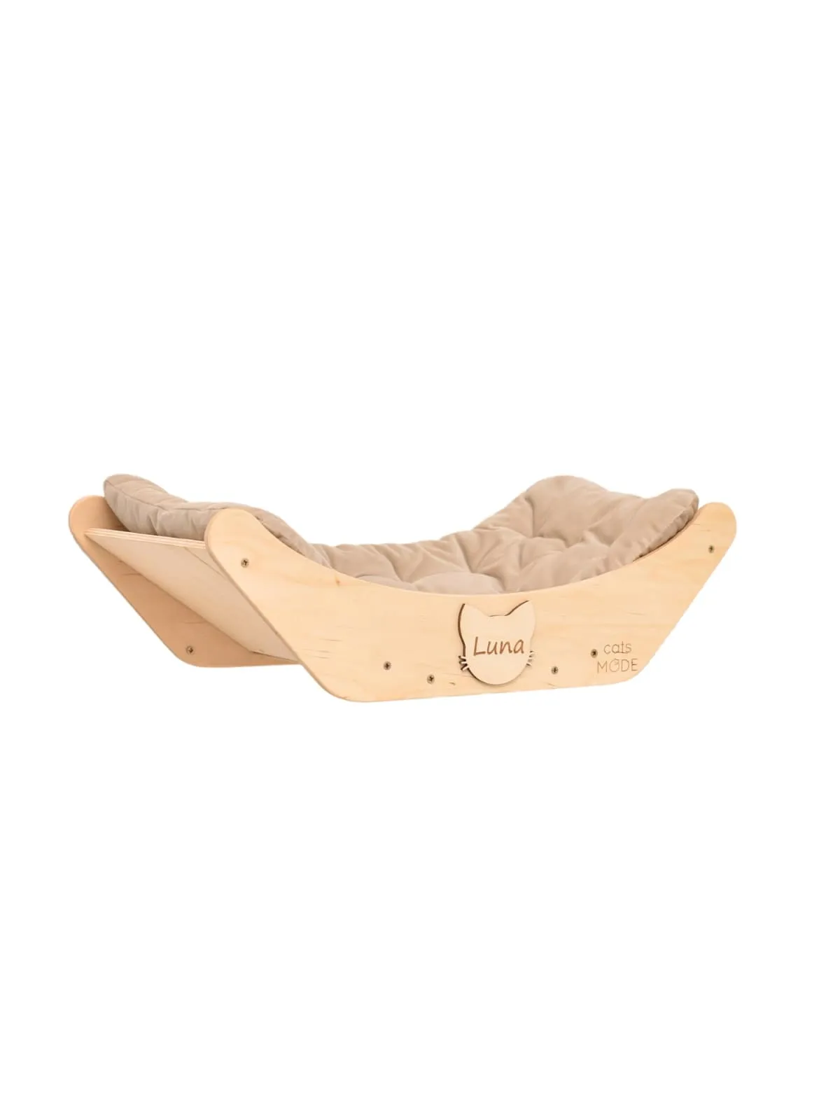Floating Cat Shelf Perch Oak