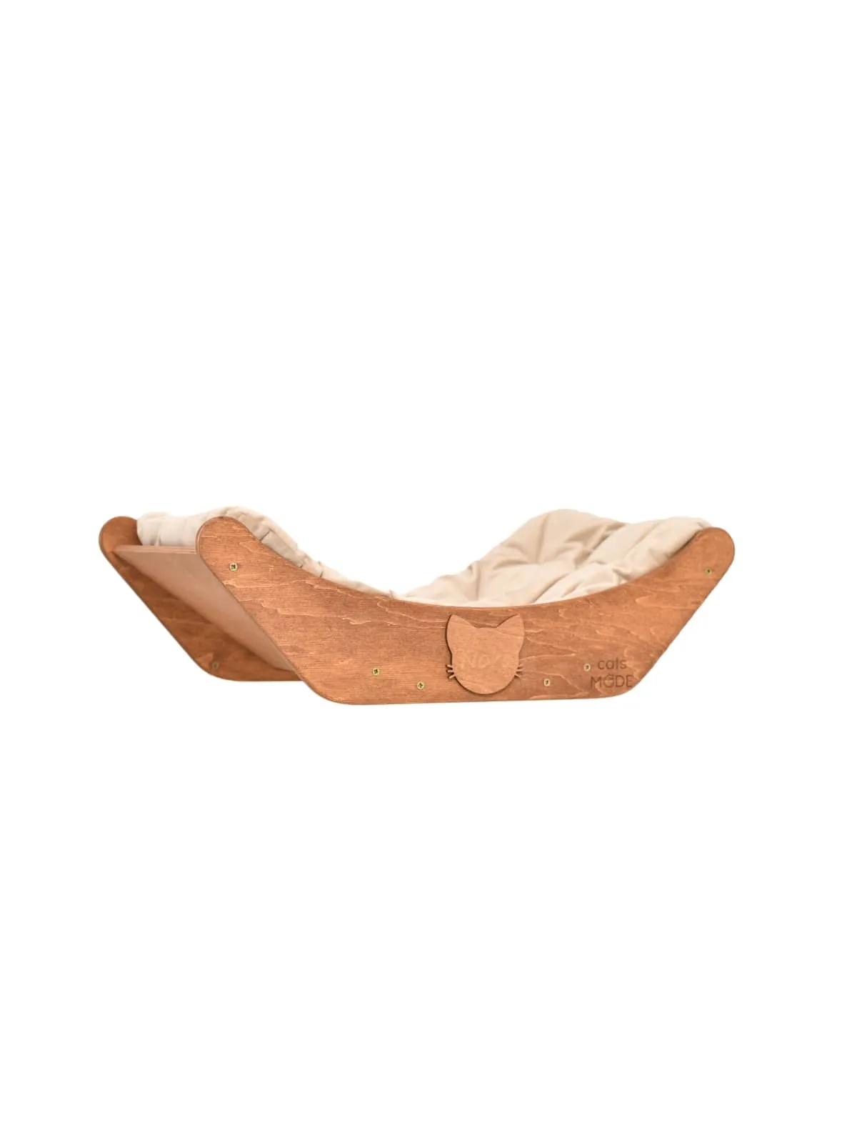 Floating Cat Shelf Perch Oak