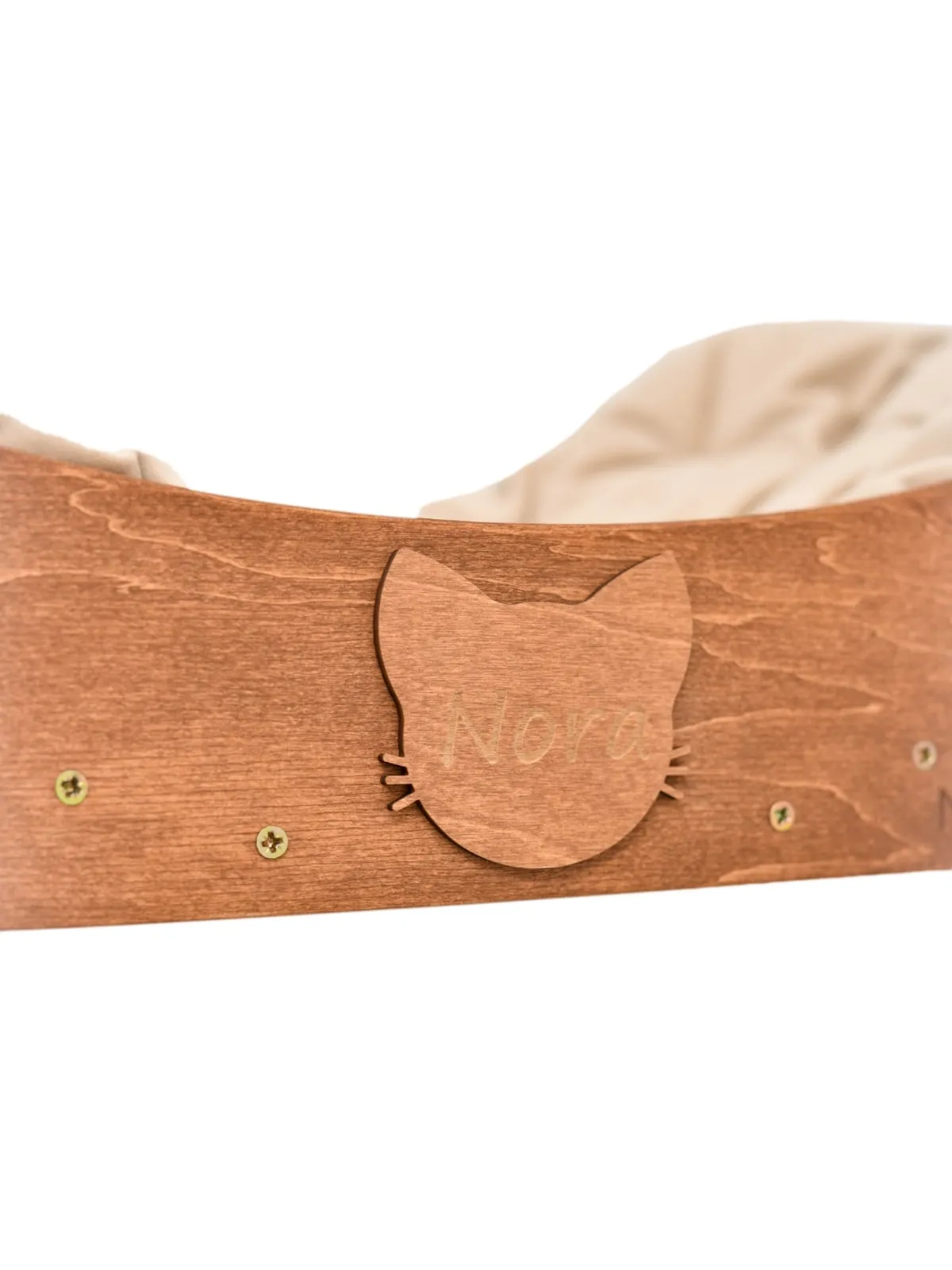 Floating Cat Shelf Perch Oak