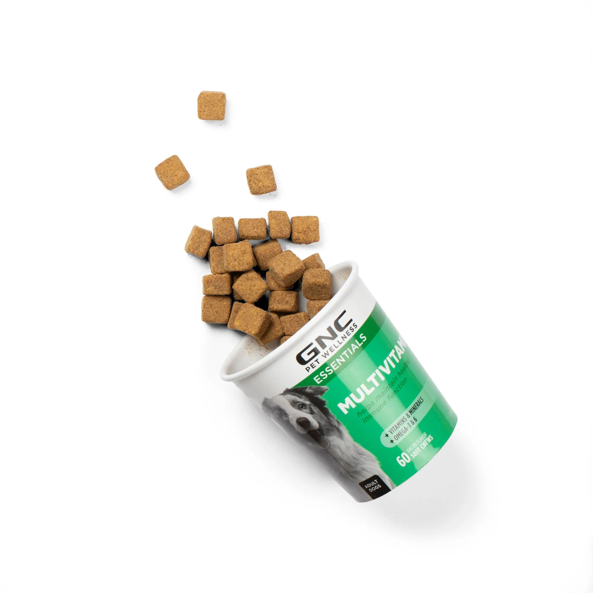 GNC Pets ESSENTIALS, Multivitamin, All Dog, 60-ct 2.2g Soft Chews