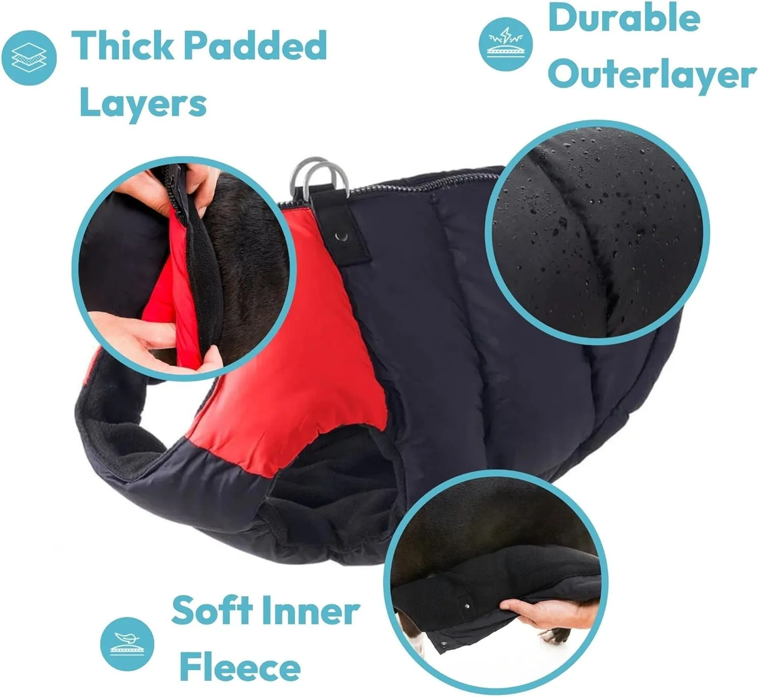 Gooby Bomber Vest Lift Dog Harness - Purple, Large
