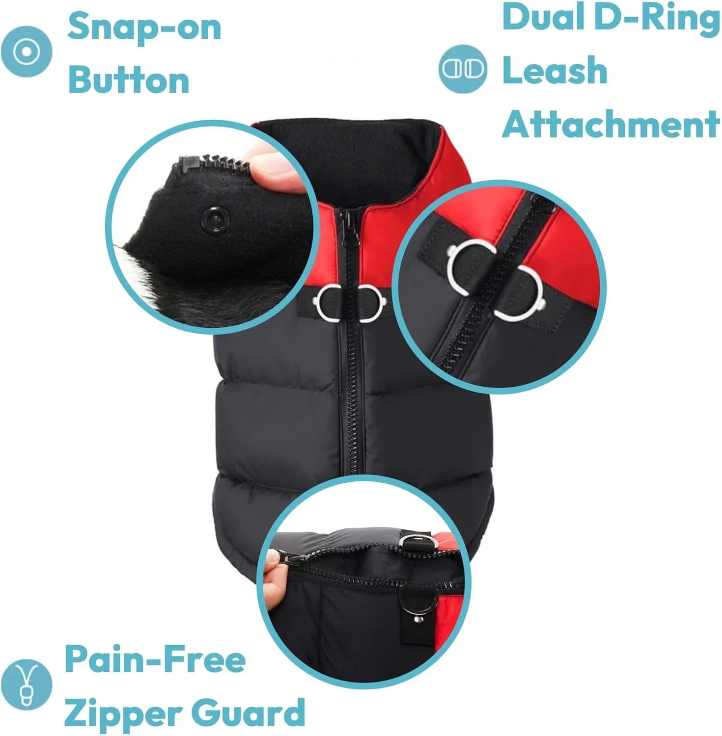 Gooby Bomber Vest Lift Dog Harness - Purple, Large