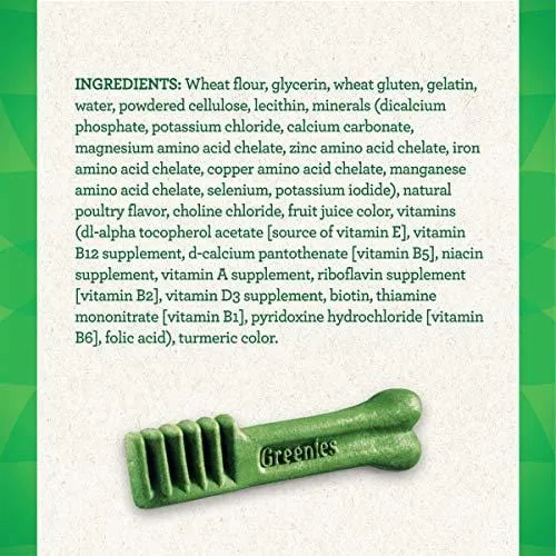GREENIES Original TEENIE Natural Dental Dog Treats, 36 oz. Pack (130 Treats)