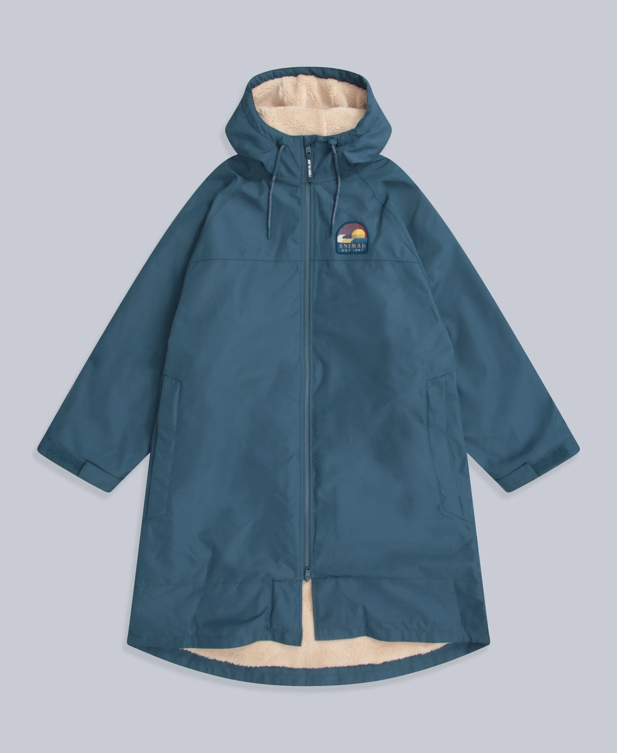 Hazey Mens Waterproof Beach Parka - Blue