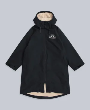 Hazey Womens Waterproof Beach Parka - Black