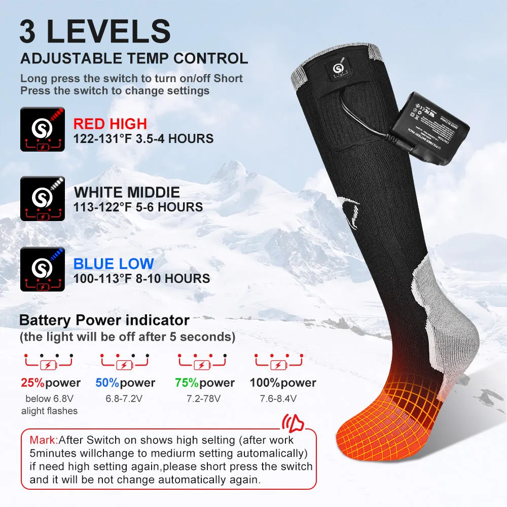Heated Socks - Fast Heating for Winter Outdoor Sports