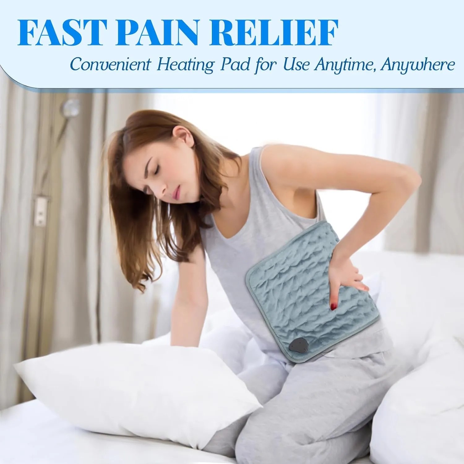 Heating Pad - Electric Heating Pad for Back Pain and Cramps Relief, Moist Heat Pad for Shoulder, Knee, Neck, 6 Heat Settings & Auto Shut Off, Machine Washable, Gift for Women, Men, Mom, Dad, 20" x 24"