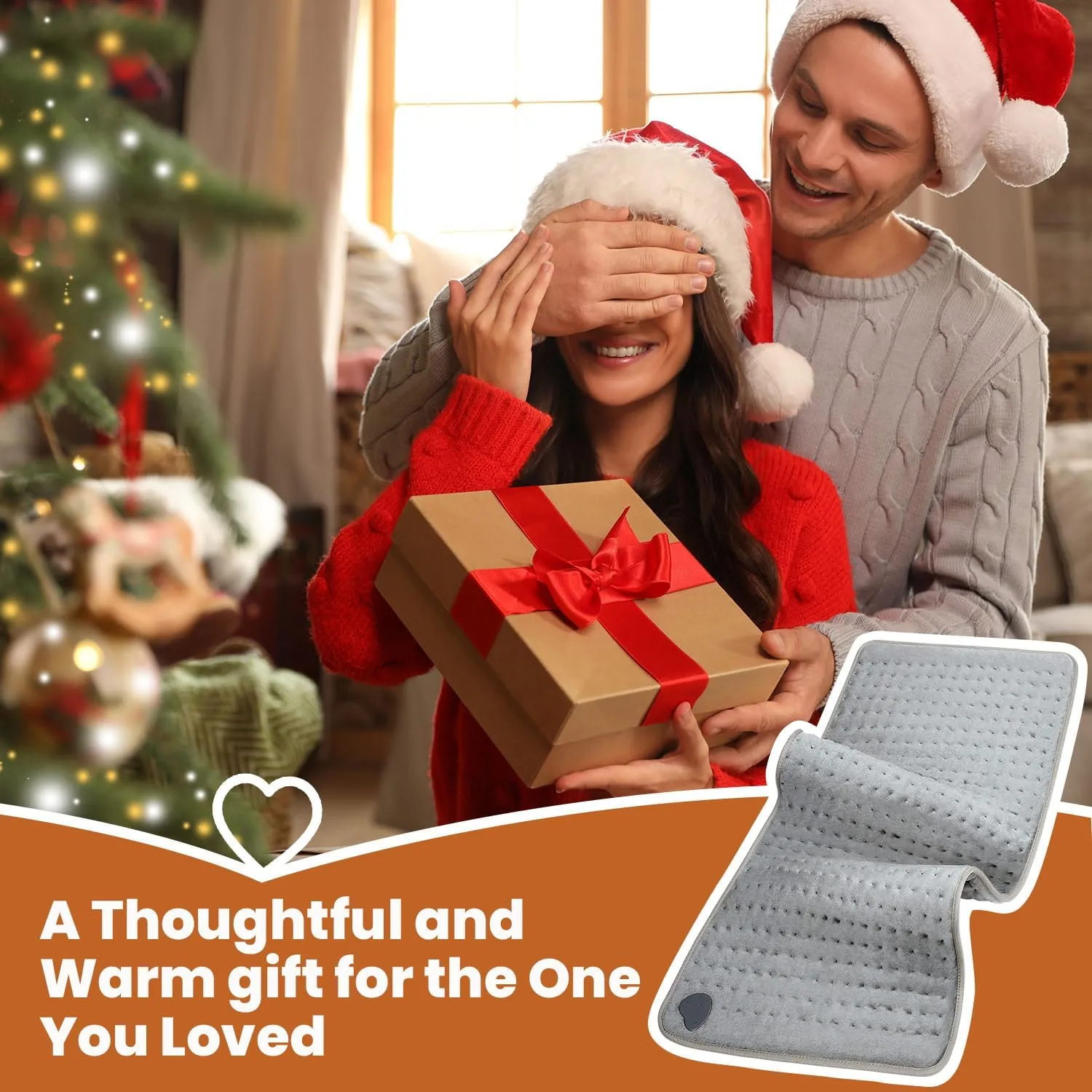 Heating Pad - Electric Heating Pad for Back Pain and Cramps Relief, Moist Heat Pad for Shoulder, Knee, Neck, 6 Heat Settings & Auto Shut Off, Machine Washable, Gift for Women, Men, Mom, Dad, 20" x 24"