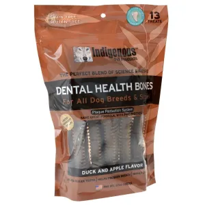 Indigenous Pet Products Duck & Apple Dental Dog Chews - 17 oz (13 ct) Bag