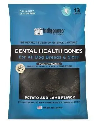 Indigenous Pet Products Potato & Lamb Dental Dog Chews - 17 oz (13 ct) Bag