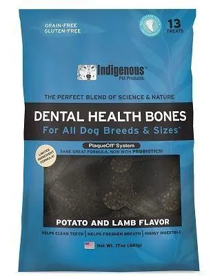 Indigenous Pet Products Potato & Lamb Dental Dog Chews - 17 oz (13 ct) Bag