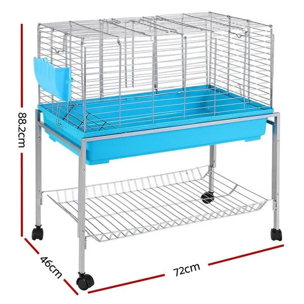 Indoor Hamster Enclosure Carrier Bunny Blue