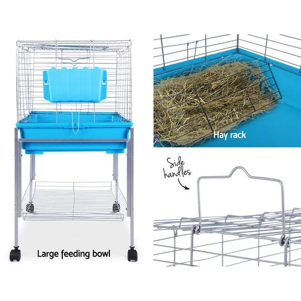Indoor Hamster Enclosure Carrier Bunny Blue