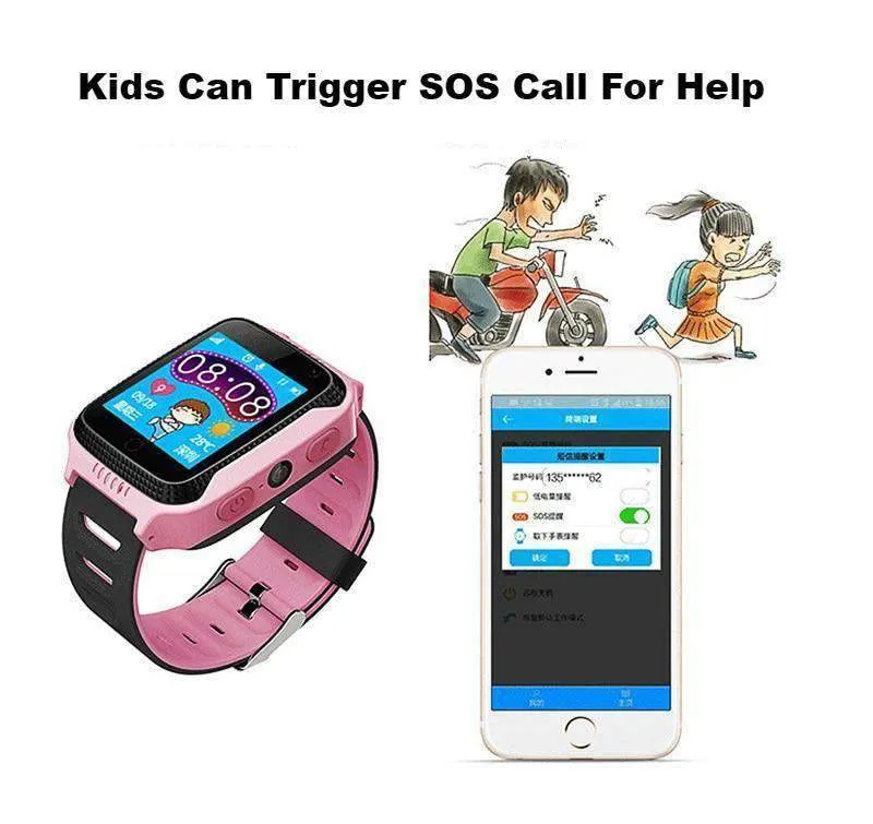 Kids GPS Tracker Smart Watch With SOS