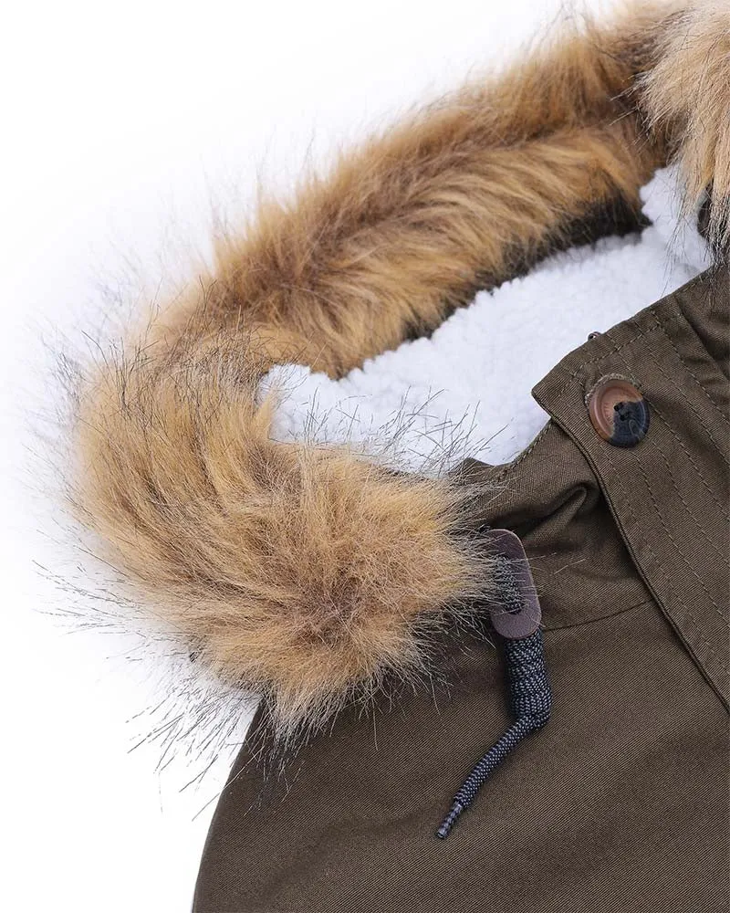 Lambretta Sherpa Lined Parka Khaki - 685