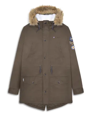 Lambretta Sherpa Lined Parka Khaki - 685