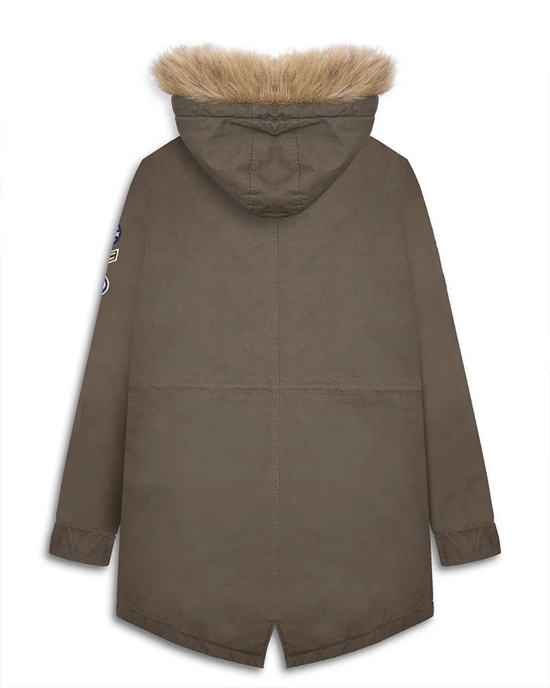Lambretta Sherpa Lined Parka Khaki - 685