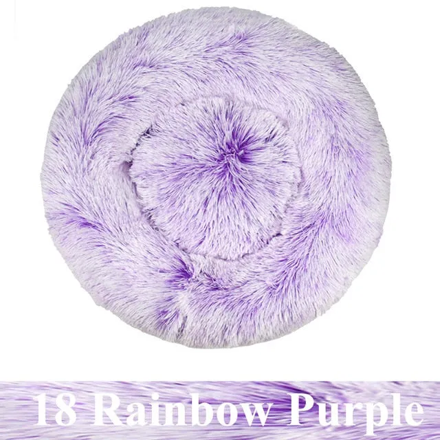 Long Plush Calming Pet Bed
